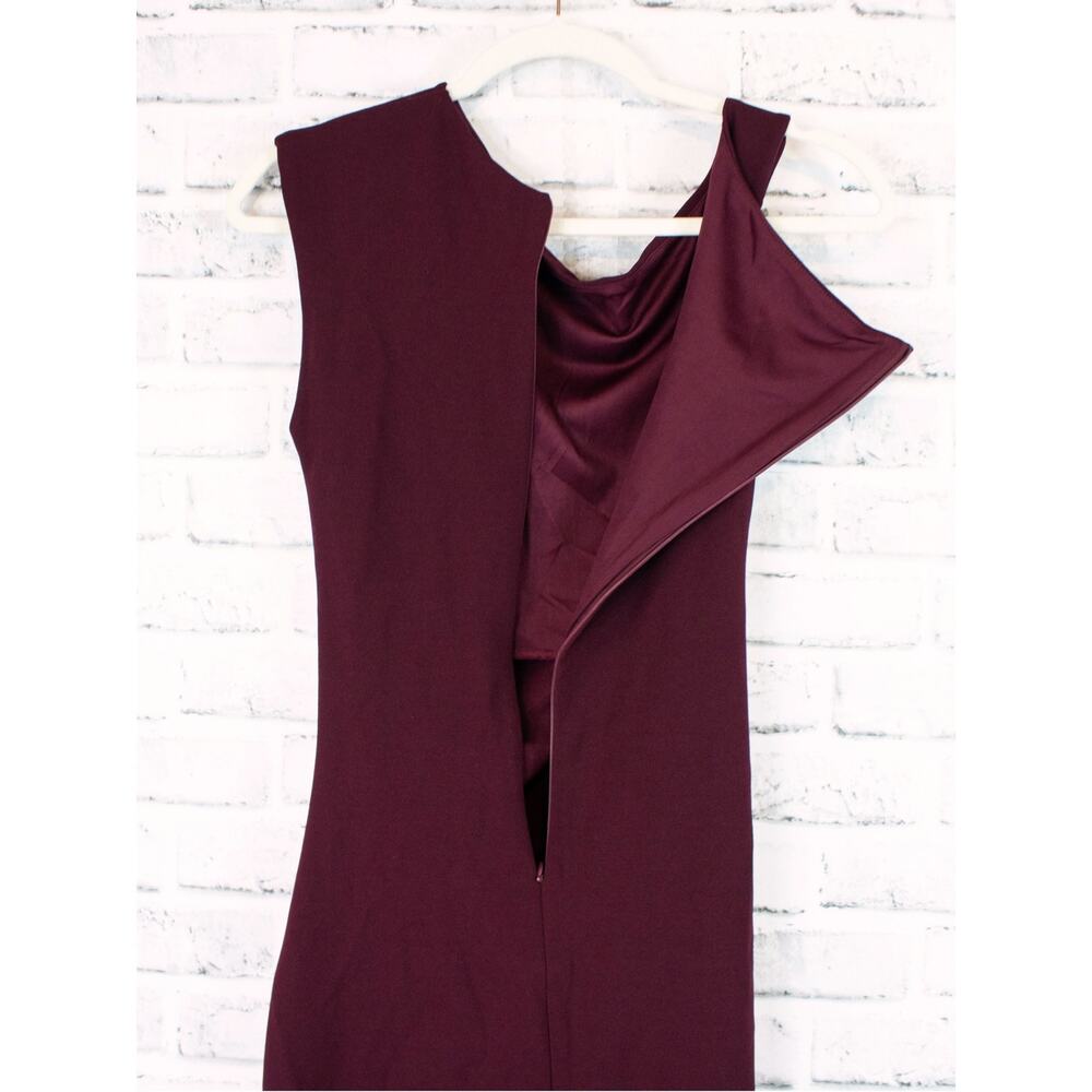 Showpo YH & Co Formal Maxi Dress Gown Size XS Wine Burgundy Red Genie Cocktail - Picture 5 of 8